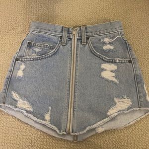 Carmar jean skirt